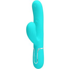 PRETTY LOVE - PERLITA MULTIFUNO 3 EM 1 VIBRADOR G-SPOT AQUA VERDE