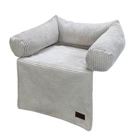 Almofada de sofá Ribbed Designed by Lotte, cinzento claro - aprox. C 50 x L 45 x A 13,5 cm