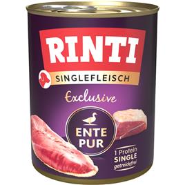 RINTI Singlefleisch 12 x 800 g - Pack económico - Pato Puro