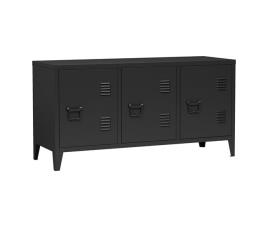 Mesa tele kotka com 3 portas de aço [en.casa]
