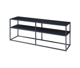Mesa tele solund com 2 prateleiras em aço [en.casa]