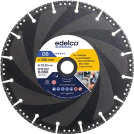 Edelco Db Super Fast Cutting Universal Diamond Disc 230x22 Mm