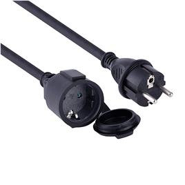 Prolongador de Jardim M/F Preto 3g2.5 16A 5mt