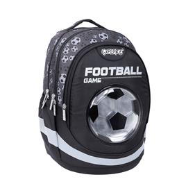 EXPLORE Mochila Ergonómica Futebol, Preto e Branco