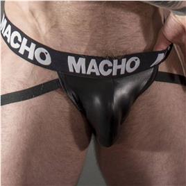 MACHO - MX25NC JOCK PRETO COURO M