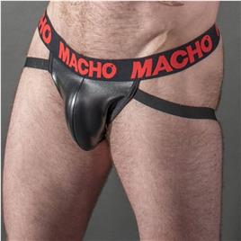 MACHO - MX25RC JOCK VERMELHO COURO M