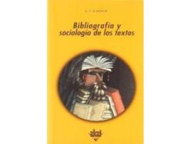 Livro Bibliografía Y Sociología De Los Textos de D.F Mckenzie (Espanhol)