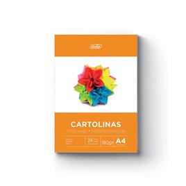 FIRMO Bloco Cartolina, A4, 180 g/m², Várias Cores Vivas, 24 Folhas