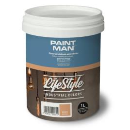 Tinta interior paintman lifestyle industrial metalizado bronze 1l