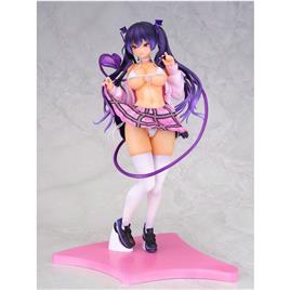 Aoshima Pvc 1/6 Koakuma Riasu Illustration By Ayuma Sayu Original Illustration Statue 27 Cm Rosa