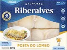 Bacalhau Riberalves Posta Do Lombo 9m Cura Msc 500g