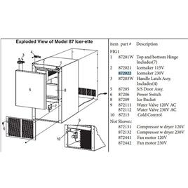 Raritan Engineering Icerette 87 230v Ice Maker Prateado 22 x 20 x 31 cm