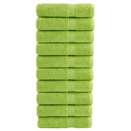 vidaXL Toalhas de banho premium 10pcs 100x150 cm 600 gsm algodão verde