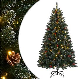 vidaXL Árvore de Natal artificial com 150 luzes LED 150 cm