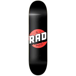 Rad Skateboards Solid Logo Skateboard Deck Preto 8´´