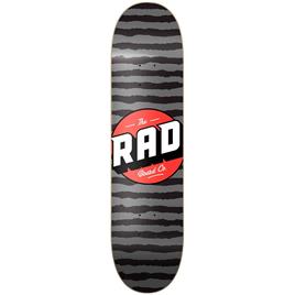 Rad Skateboards Stripes Logo Skateboard Deck Preto 8´´