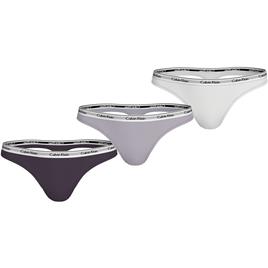 Calvin Klein 000qd5209e Thong 3 Units Colorido M Mulher