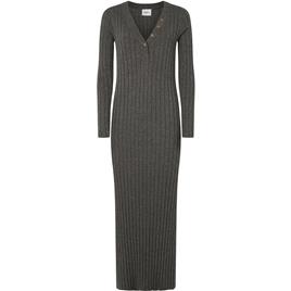 Pepe Jeans Izabel Long Sleeve Long Dress Cinzento L Mulher