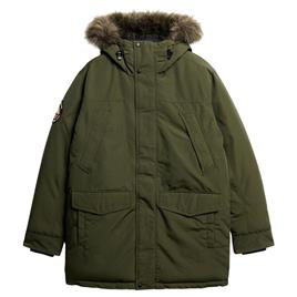 Superdry Everest Faux Fur Jacket Verde M Homem