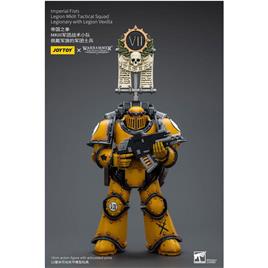 Joy Toy Warhammer The Horus Heresy Action 1/18 Imperial Fists Legion Mkiii Tactical Squad Legionary With Legion Vexilla 12 Cm Figure Amarelo