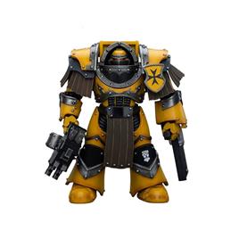 Joy Toy Warhammer The Horus Heresy Action 1/18 Imperial Fists Legion Cataphractii Terminator Squad Legion Cataphractii With Chainfist 12 Cm Figure Amarelo