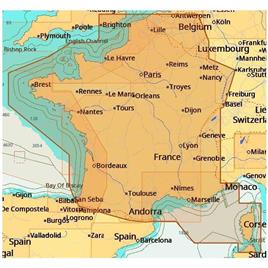 C-map France Coastal And Inland Nautical Chart Amarelo
