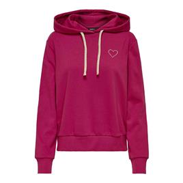 Sweat com capuz, coração, Only