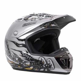 Shift Agent Pipes Off-road Helmet Cinzento M