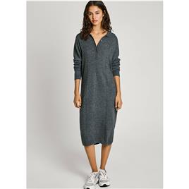 Pepe Jeans Haddie Long Sleeve Midi Dress  M Mulher