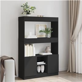 vidaXL Armário alto 92x33x140 cm derivados de madeira preto