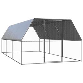 vidaXL Galinheiro 3x6x2 m aço galvanizado