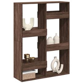 vidaXL Divisória 100x33x135 cm derivados de madeira carvalho castanho