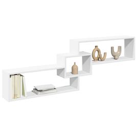 vidaXL Armário de parede 158x18x53 cm derivados de madeira branco