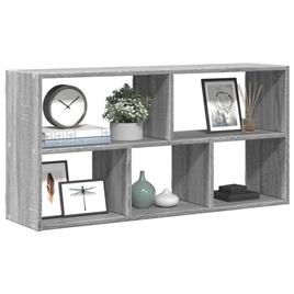 vidaXL Prateleira parede 100x25x50 cm deriv. de madeira cinza sonoma