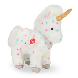 Hermann Teddy White Unicorn With Colored Dots Standing 30 Cm Teddy