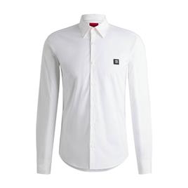 Hugo Ermo 10243670 07 Long Sleeve Shirt Branco S Homem