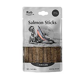 Rub Stick Dental 100gr Cat Salmon Snack 8 Units Transparente