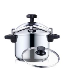HAEGER PANELA PRESSAO COOKER PLUS 6LTS INOX TAMPA VIDRO