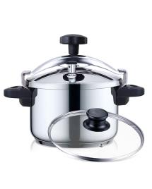 HAEGER PANELA PRESSAO COOKER PLUS 8LTS INOX TAMPA VIDRO