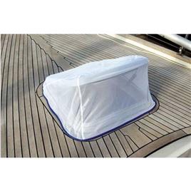Blue Performance 3 Deck Hatch Cover With Mosquito Net Transparente 58 x 58 cm
