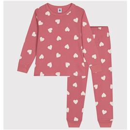 Pijama estampado aos corações, Petit Bateau