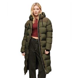 Superdry Rips Longline Jacket Verde L Mulher