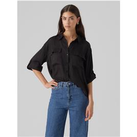 Vero Moda Fabiana 3/4 Sleeve Shirt Preto L Mulher