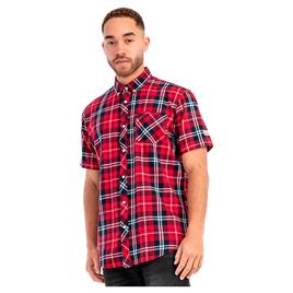 Lonsdale Brixworth Short Sleeve Shirt Vermelho XL Homem
