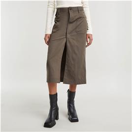 G-star D25238-d728 Midi Skirt Castanho 28 Mulher