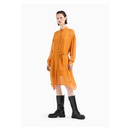 Armani Exchange 6dya09_yn1vz Long Sleeve Dress Laranja L Mulher