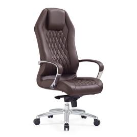 Cadeira de Executivo Deluxe Kay, Pele Sintética, Castanho