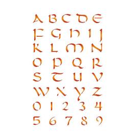 Molde decorativo STENCIL 20X30CM LETRAS