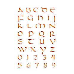 Molde decorativo STENCIL 20X30CM LETRAS