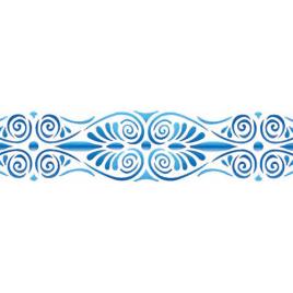Molde decorativo STENCIL 15X40CM ORNAMENTO GREGO